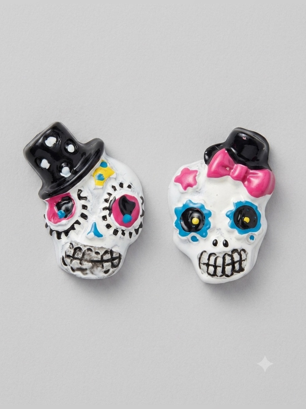 4/$20🌷💀 Day of the Dead Sugar Skull Stud Fun Earrings